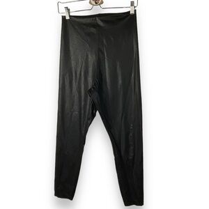 90 Degree by Reflex Leggings Faux Leather High‎ Rise Pants Black Size Large NWT